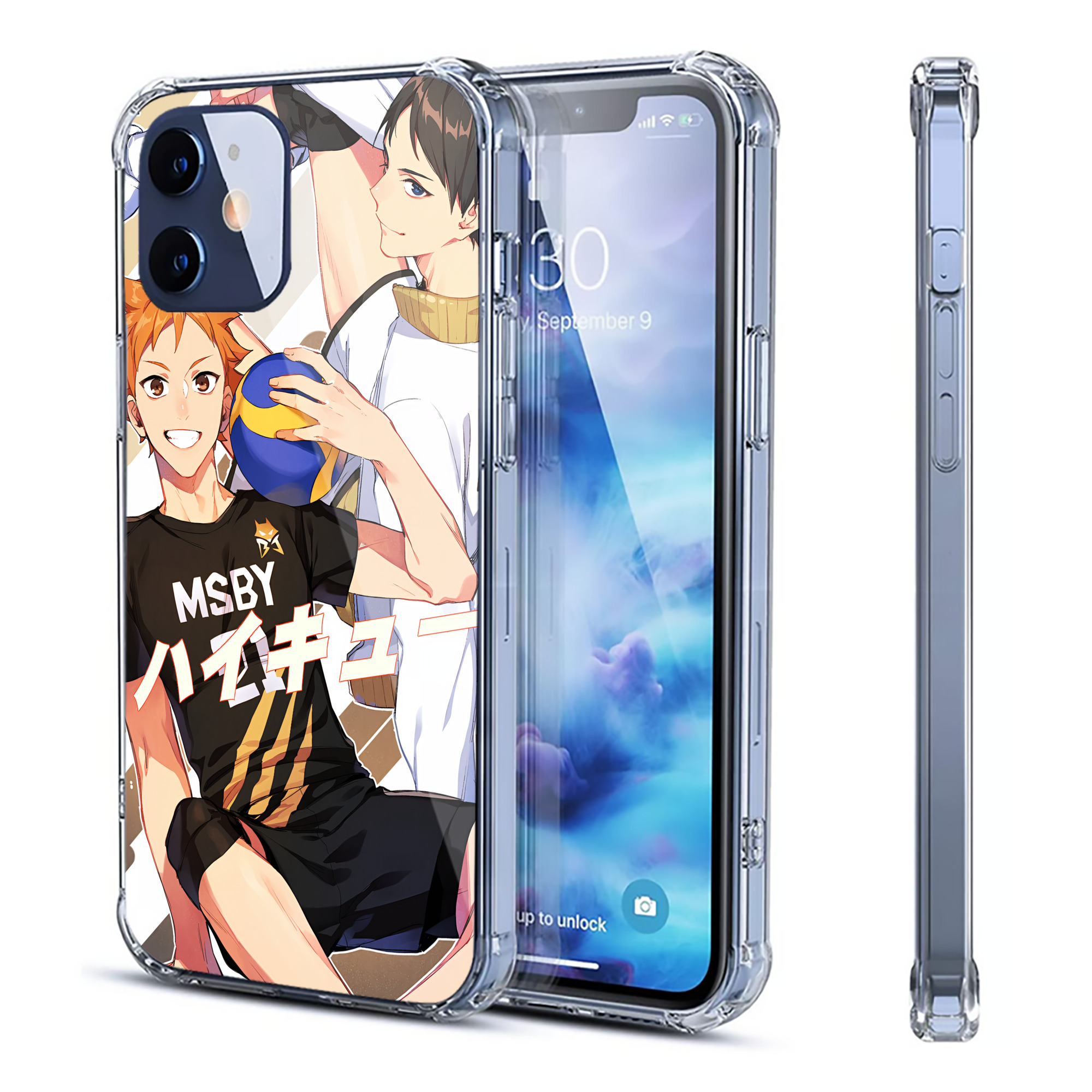 （画像用） ハイキュー!! Haikyu!! 【iPhone 12シリーズ対応】透明スマホケース（クリアソフトケース）
